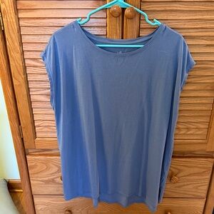 J Jill Blue Cap Sleeve Women's Top Size XL